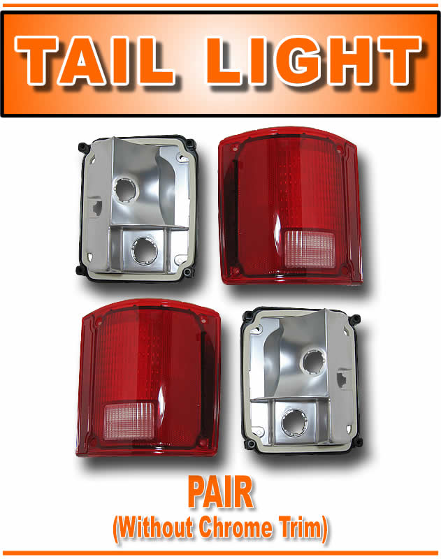 73-91 CHEVY PU PICKUP TRUCK REAR TAIL LIGHT LAMP Pair | eBay 91 chevy pickup tail light wiring 